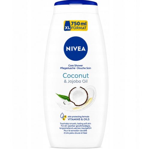 Nivea Coconut & Jojoba Oil tusfürdő 750ml